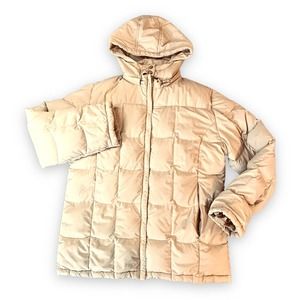 WOMENs Puff Jacket Cream Tan XXL